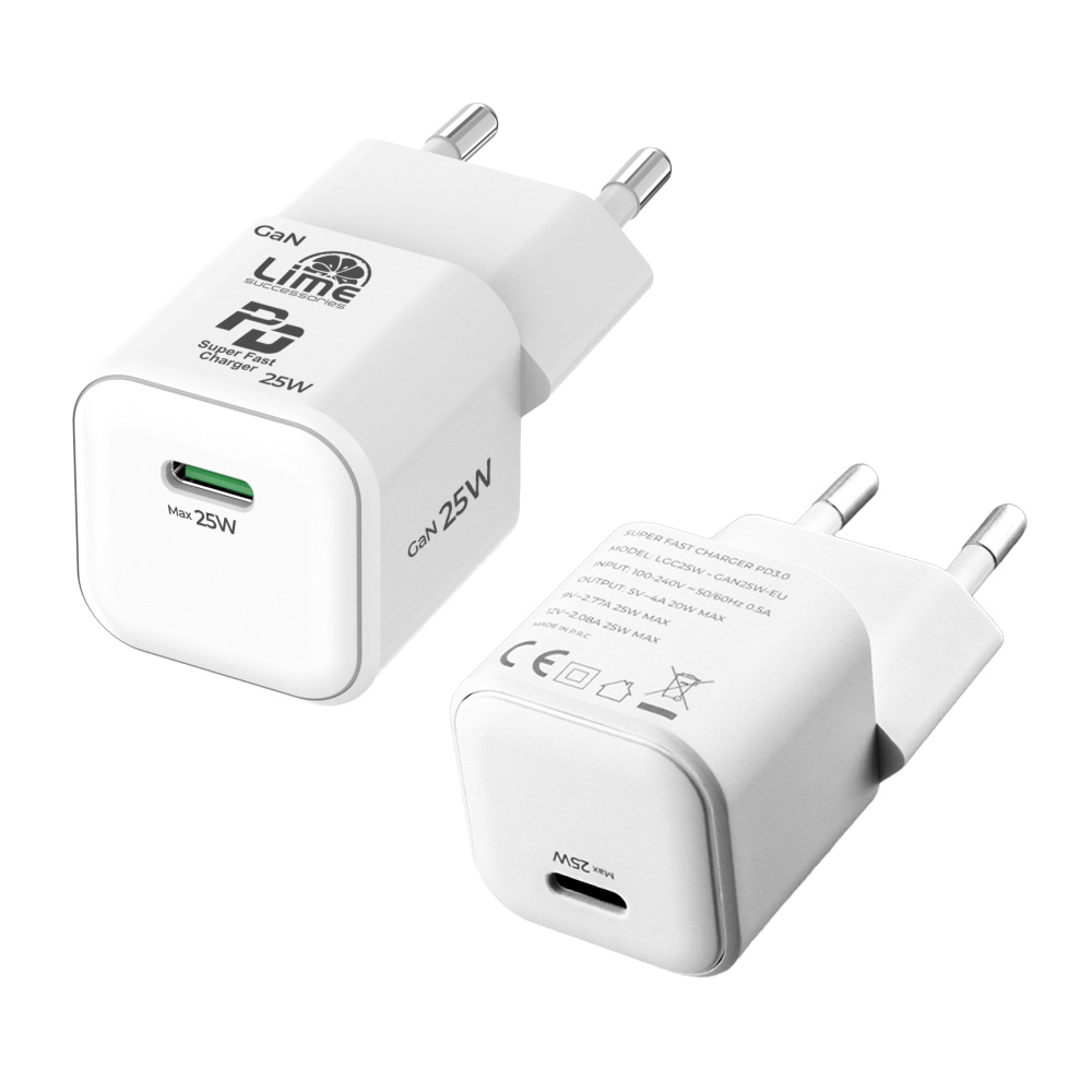 LIME TYPE C MINI GAN PD 3.0 SUPER FAST TRAVEL LGC25W 5V 4.0A/ 9V 2.77A 25W+ BRAIDED ΦΟΡΤΙΣΗΣ-DATA LBCC01 TYPE C TO TYPE C 68W - Image 8