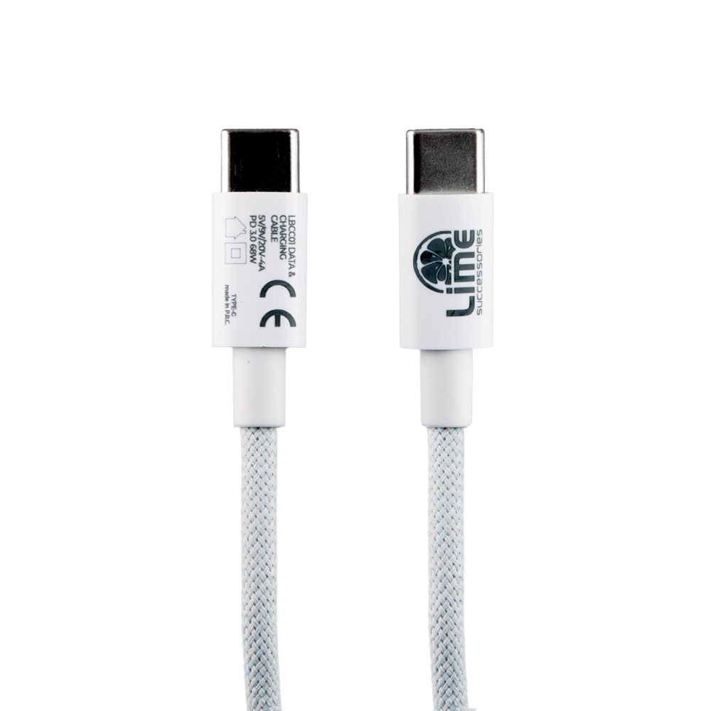LIME TYPE C MINI GAN PD 3.0 SUPER FAST TRAVEL LGC25W 5V 4.0A/ 9V 2.77A 25W+ BRAIDED ΦΟΡΤΙΣΗΣ-DATA LBCC01 TYPE C TO TYPE C 68W - Image 6