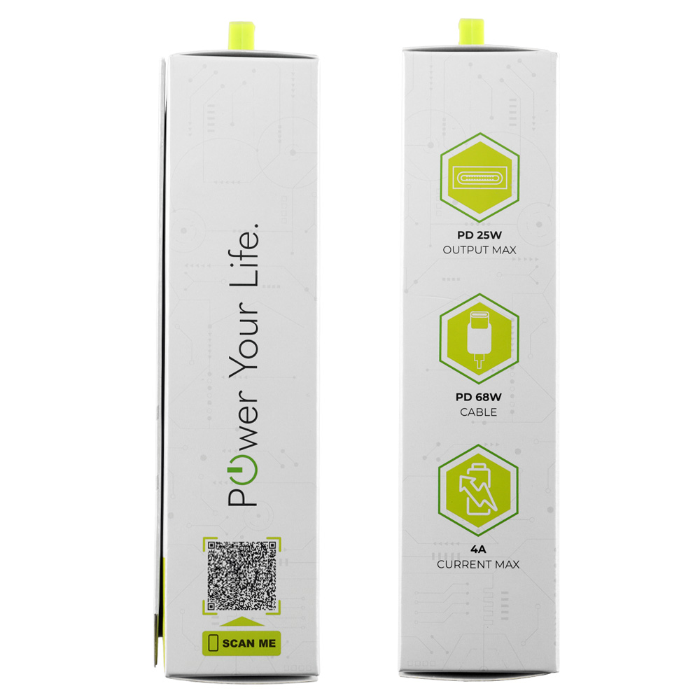LIME TYPE C MINI GAN PD 3.0 SUPER FAST TRAVEL LGC25W 5V 4.0A/ 9V 2.77A 25W+ BRAIDED ΦΟΡΤΙΣΗΣ-DATA LBCC01 TYPE C TO TYPE C 68W - Image 3