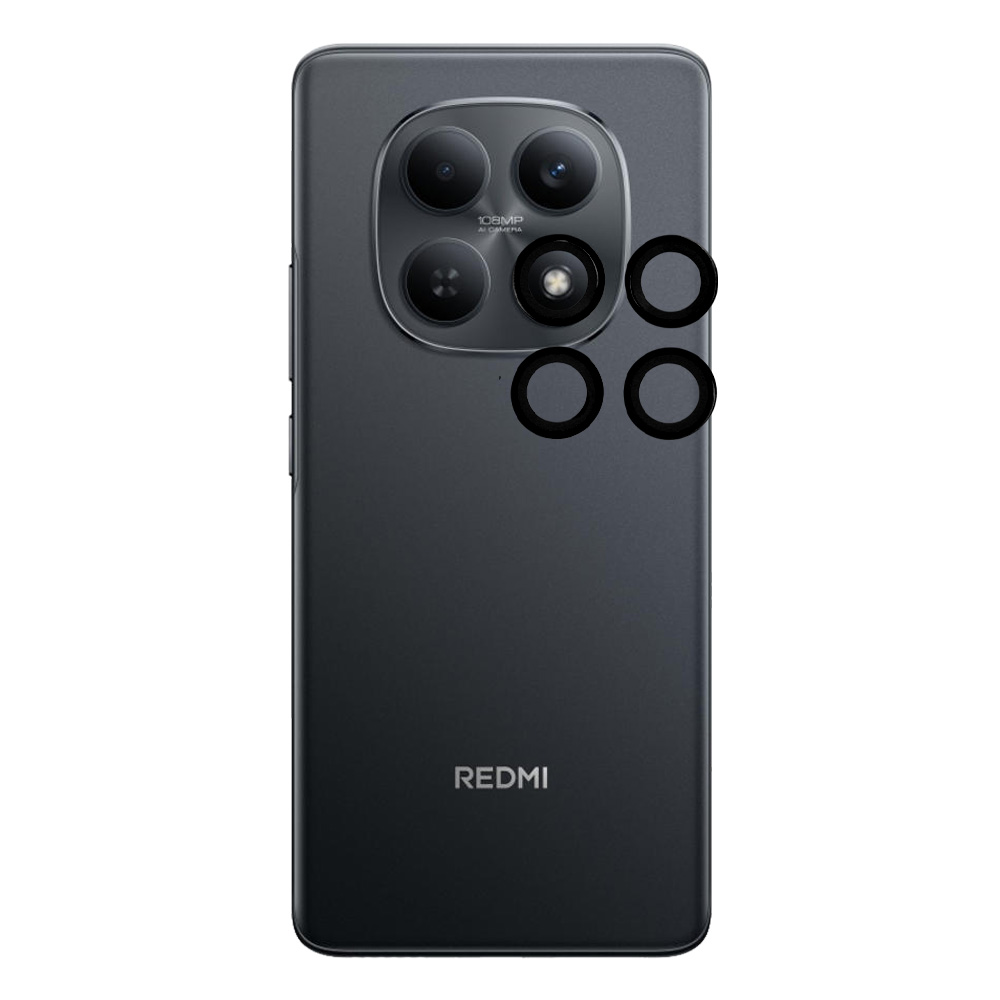 VOLTE-TEL CAMERA GLASS COVER XIAOMI REDMI NOTE 15 4G 6.77" 9H 0.30MM EASY APPLICATION BLACK - Image 5