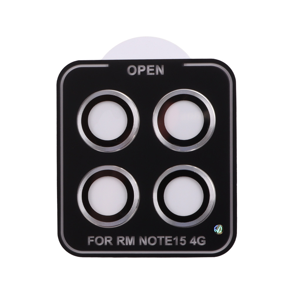 VOLTE-TEL CAMERA GLASS COVER XIAOMI REDMI NOTE 15 4G 6.77" 9H 0.30MM EASY APPLICATION SILVER - Image 4
