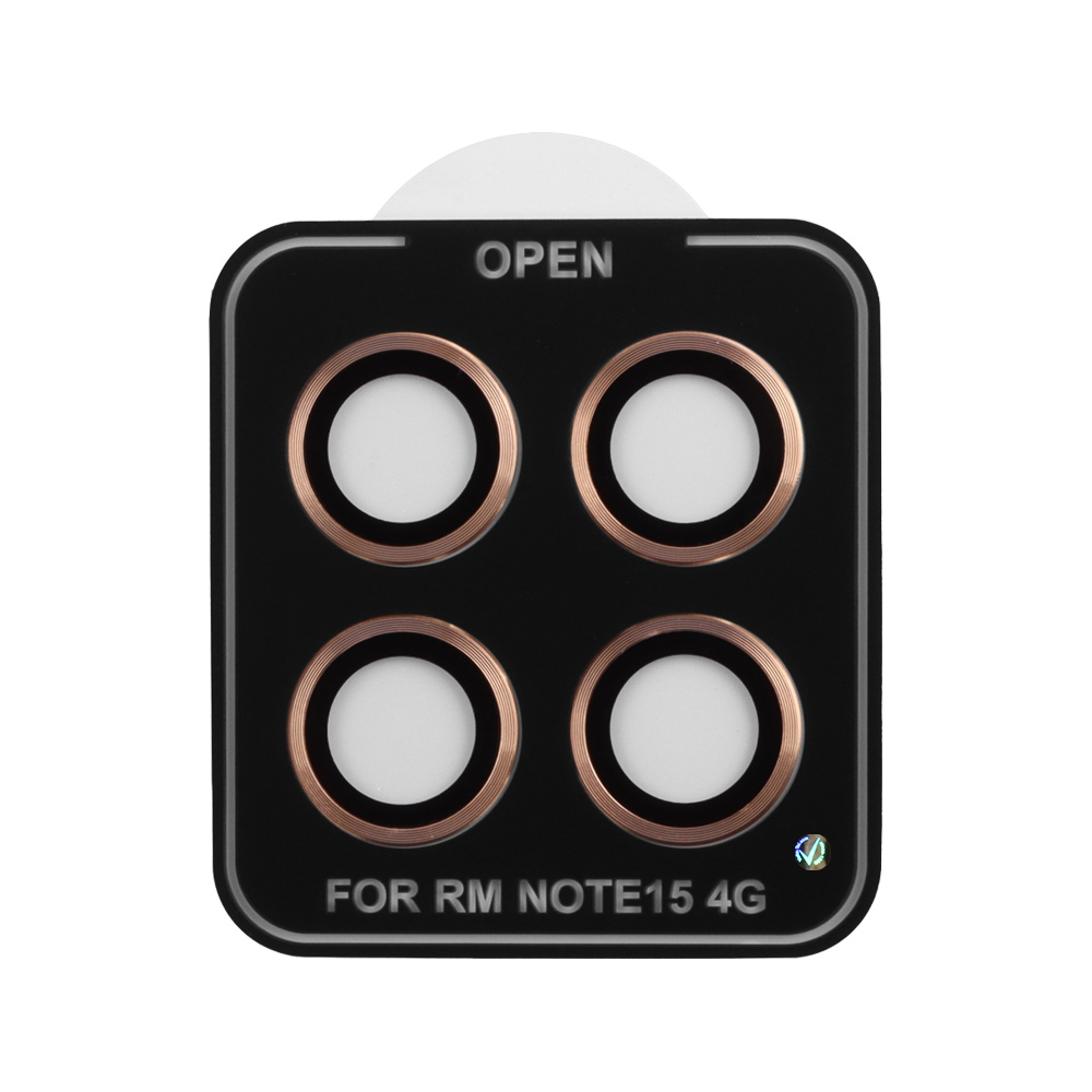 VOLTE-TEL CAMERA GLASS COVER XIAOMI REDMI NOTE 15 4G 6.77" 9H 0.30MM EASY APPLICATION GOLD - Image 4