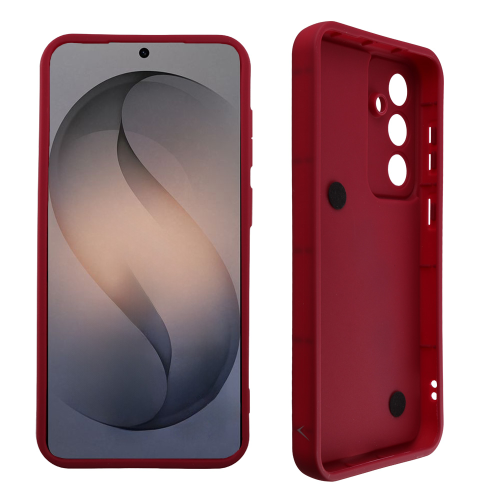 VOLTE-TEL ΘΗΚΗ SAMSUNG S26 PLUS 5G 6.7" SILICON TPU WITH STRAP FULL CAMERA PROTECTION BURGUNDY WITH RED HEARTS - Image 4