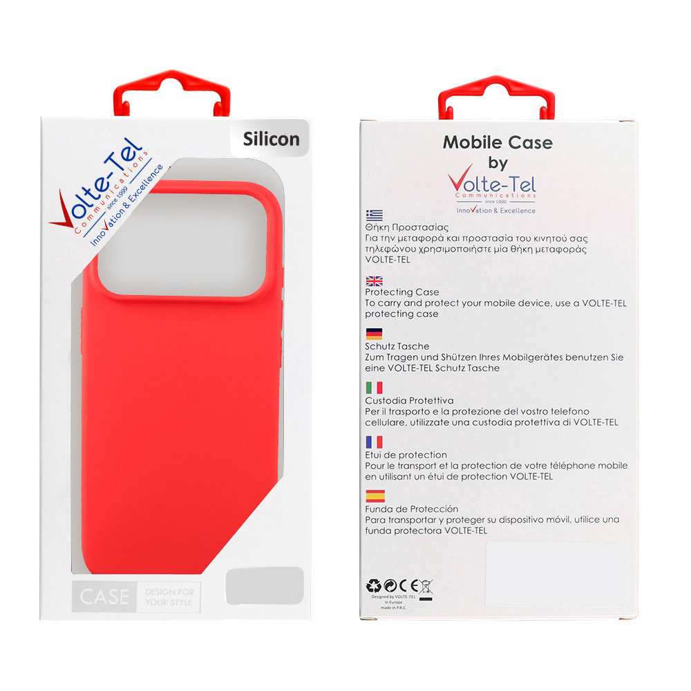 VOLTE-TEL ΘΗΚΗ SAMSUNG S26 EDGE 5G 6.66" SILICON TPU CAMERA GUARD RED - Image 2