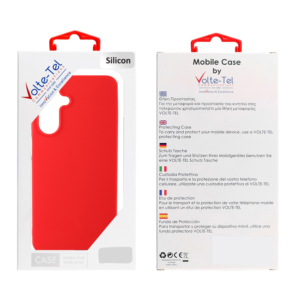 VOLTE-TEL ΘΗΚΗ SAMSUNG S26 PLUS 5G 6.7" SILICON TPU CAMERA GUARD RED - Image 2