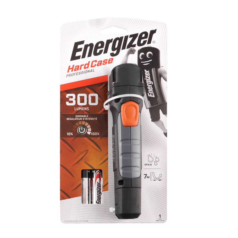 ENERGIZER ΦΑΚΟΣ ΧΕΙΡΟΣ ΜΠΑΤΑΡΙΑΣ SIZE R6/AA X 2 LED ΚΑΟΥΤΣΟΥΚ 300LM IPX4 ΜΑΥΡΟ