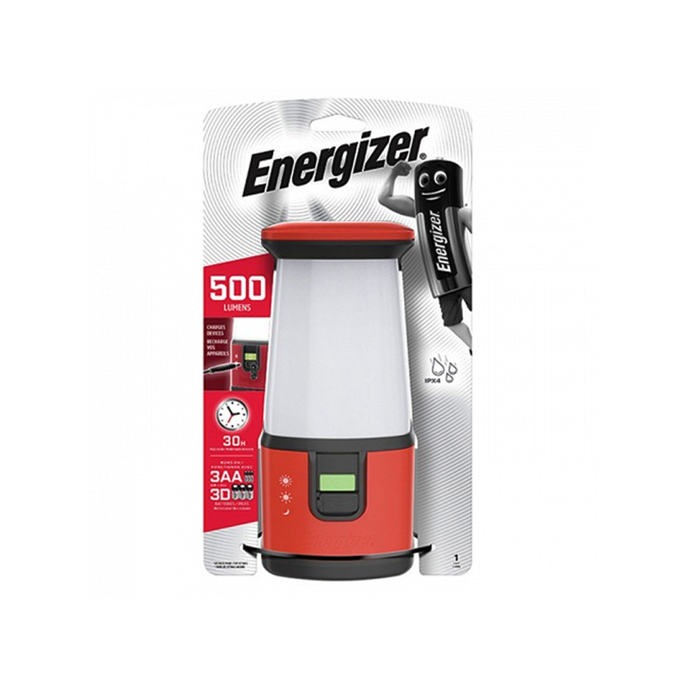 ENERGIZER ΦΑΚΟΣ ΕΠΑΝΑΦΟΡΤΙΖΟΜΕΝΟΣ ΚΑΤΑΣΚΗΝΩΣΗΣ 360° ΜΠΑΤΑΡΙΑΣ SIZE LR6/AA X 3 IPX4 LED 500 LM ΜΑΥΡΟ
