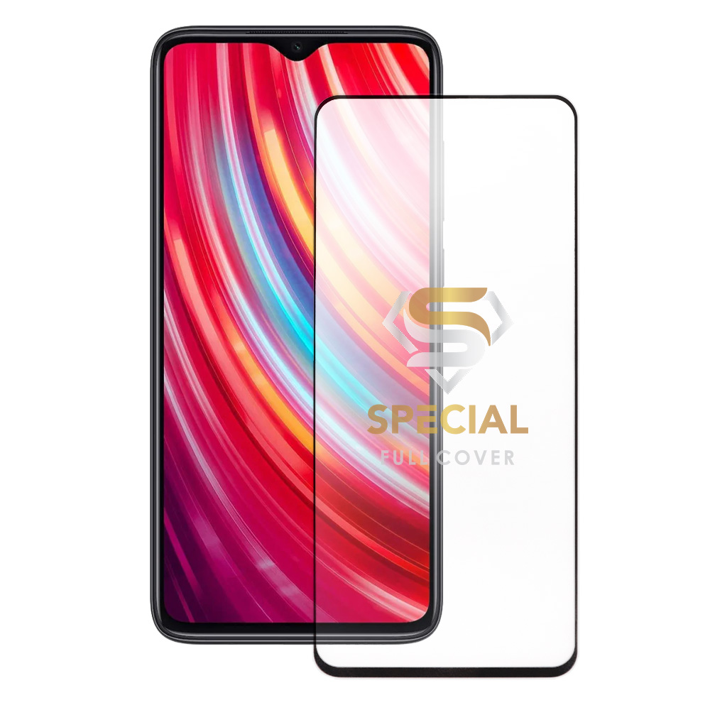 IDOL 1991 TEMPERED GLASS XIAOMI REDMI NOTE 8 PRO 6.53" 9H 0.25mm SPECIAL FULL COVER FULL GLUE BLACK
