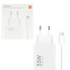 TRAVEL XIAOMI BHR9956EU USB-A 5V/3A 9V/3A 12V/2.25A 20V/1.35A 11V/3A 33W + USB A TO TYPE C 3A WHITE PACKING OR