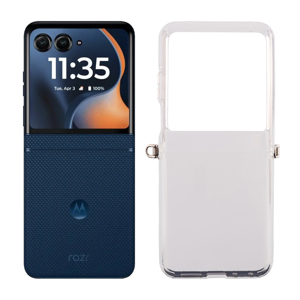 IDOL 1991 ΘΗΚΗ MOTOROLA MOTO RAZR 60 5G 6.9" ANTISHOCK AIR TPU WITH METAL BOND CAMERA GUARD ΔΙΑΦΑΝΗ