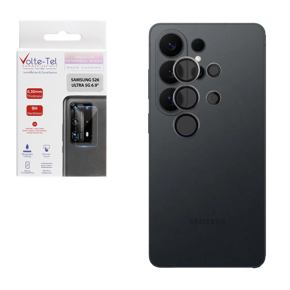 VOLTE-TEL CAMERA GLASS COVER SAMSUNG S26 ULTRA 5G 6.9" 9H 0.30MM PREMIUM EASY APPLICATION TITANIUM GREY
