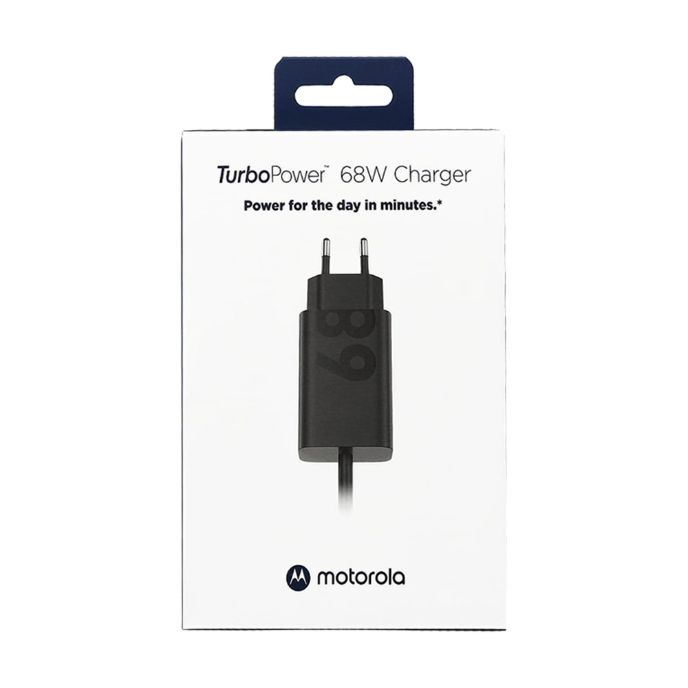 TRAVEL MOTOROLA PG38C06281 TYPE C 5V 5A/9V 4A/11V 6.5A/20V 3.4A 68W FAST CHARGE+USB DATA TYPE C TO TYPE C 6.5A BLACK PACKING OR - Image 2