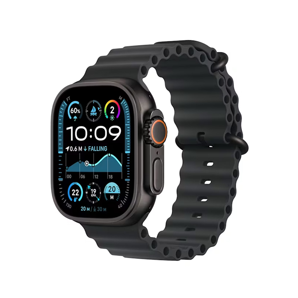 SMART WATCH APPLE WATCH ULTRA 2 GPS + CELLULAR 49MM 1.92" ( MX4P3GK/A) JET BLACK TITANIUM CASE WITH BLACK OCEAN BAND GR - Image 2
