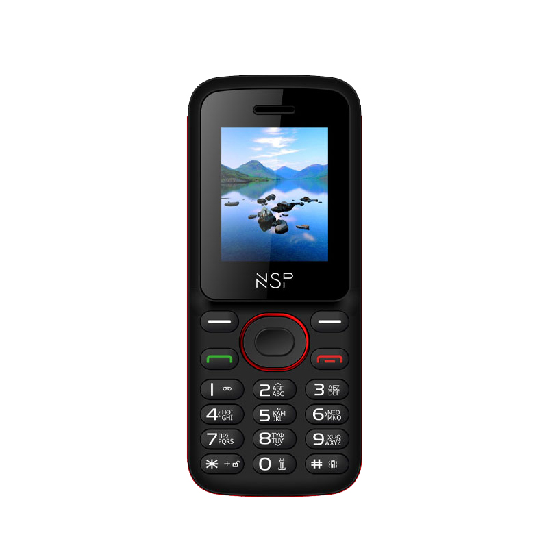 ΚΙΝΗΤΟ ΜΕ ΠΛΗΚΤΡΑ NSP 1800DS 2G 1.8in DUAL SIM 32MB/32MB RADIO-MP3/MP4 BLACK-RED + HANDS FREE GR - Image 4