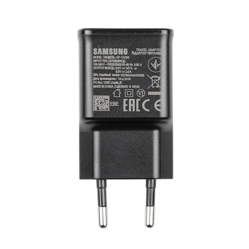 TRAVEL SAMSUNG EP-TA200EBE USB 5V 2A/9V 1.67A 15W BLACK BULK OR - Image 3