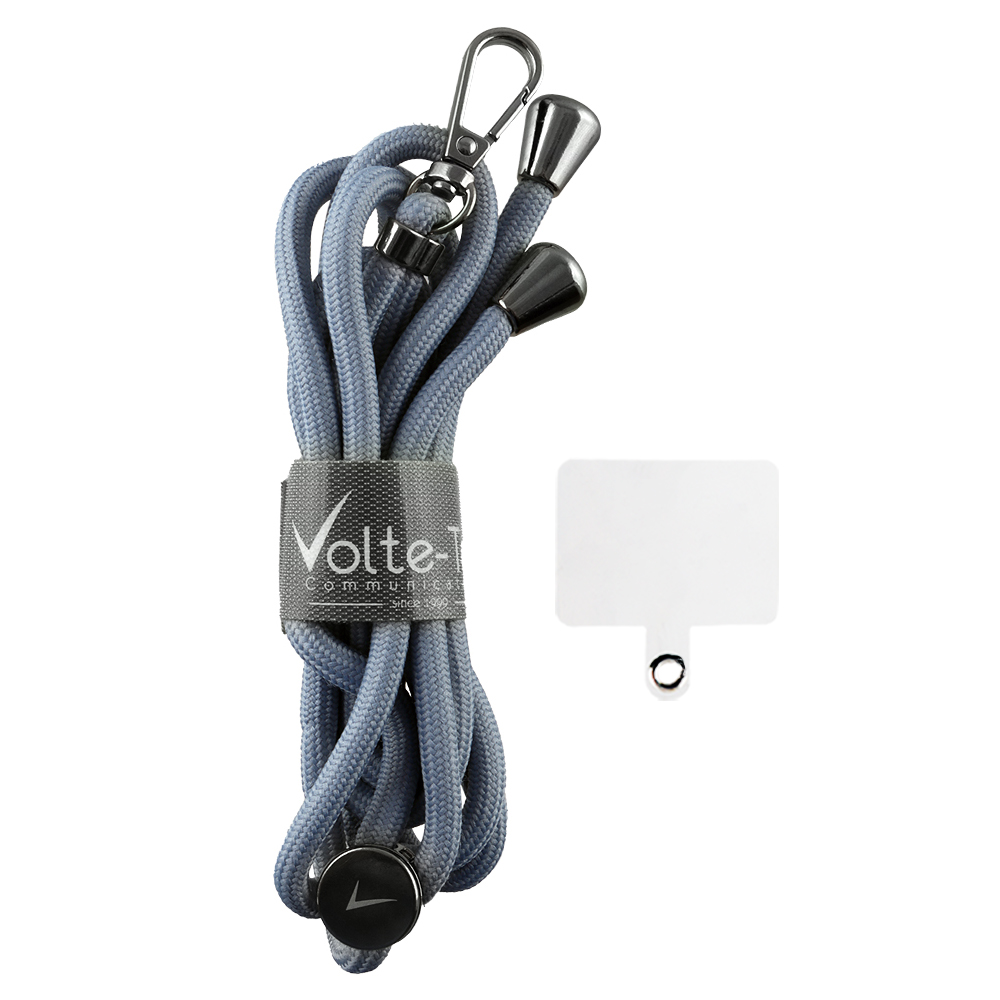 VOLTE-TEL NECK STRAP - ΛΟΥΡΑΚΙ ΛΑΙΜΟΥ ΓΙΑ ΘΗΚΕΣ ΓΚΡΙ ΑΝΟΙΧΤΟ VT14 - Image 12