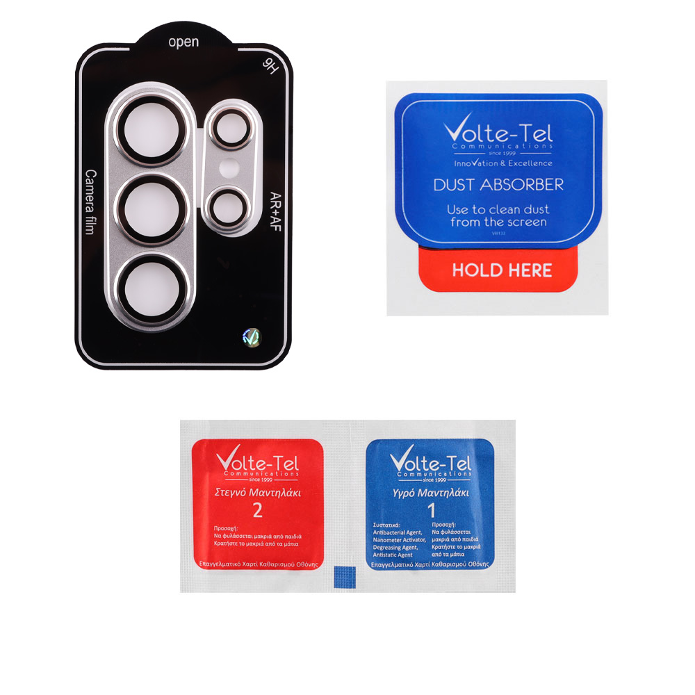 VOLTE-TEL CAMERA GLASS COVER SAMSUNG S26 ULTRA 5G 6.9" 9H 0.30MM 3D AR ALUMINIUM-ELECTROPLATING FRAME SILVER - Image 3