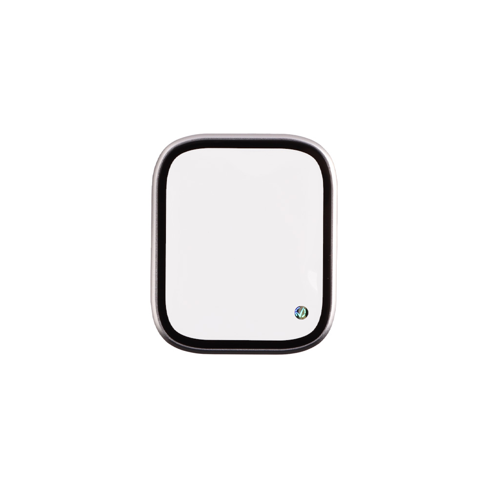 VOLTE-TEL TEMPERED GLASS APPLE WATCH 7/8/9 45mm 3D CURVED ALUMINIUM 1.9" 0.30mm FULL COVER & INSTALLATION TOOL SILVER - Image 6
