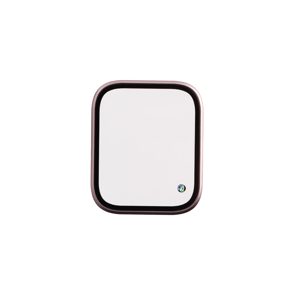 VOLTE-TEL TEMPERED GLASS APPLE WATCH 7/8/9 45mm 3D CURVED ALUMINIUM 1.9" 0.30mm FULL COVER & INSTALLATION TOOL PINK - Image 6
