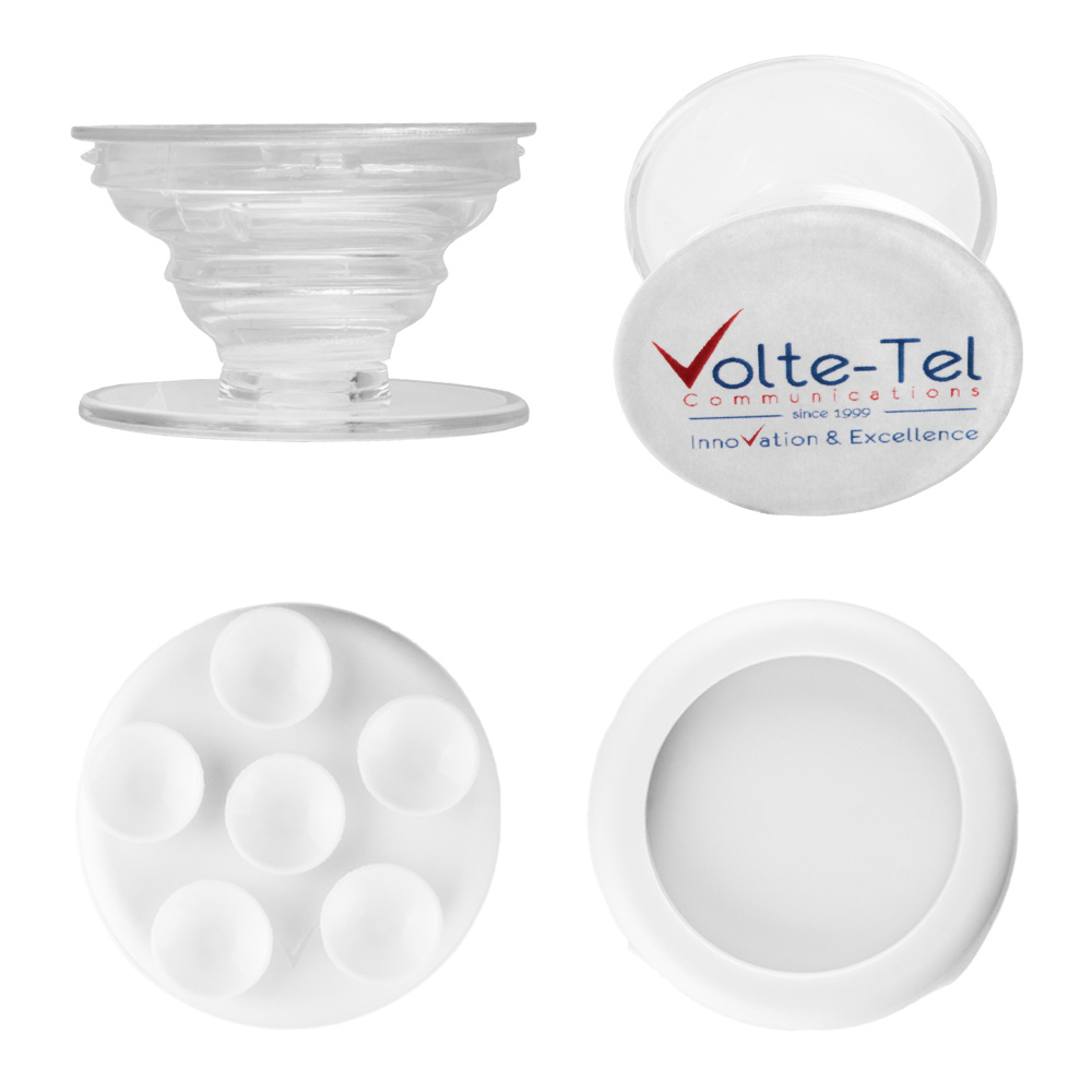 VOLTE-TEL POP STAND ΒΑΣΗ ΣΤΗΡΙΞΗΣ ΒΕΝΤΟΥΖΑ ΣΙΛΙΚΟΝΗΣ ΔΙΠΛΗΣ ΟΨΗΣ ΣΤΡΟΓΓΥΛΗ ΜΙΚΡΗ ΓΙΑ ΣΥΣΚΕΥΕΣ LIGHT BLUE - Image 3