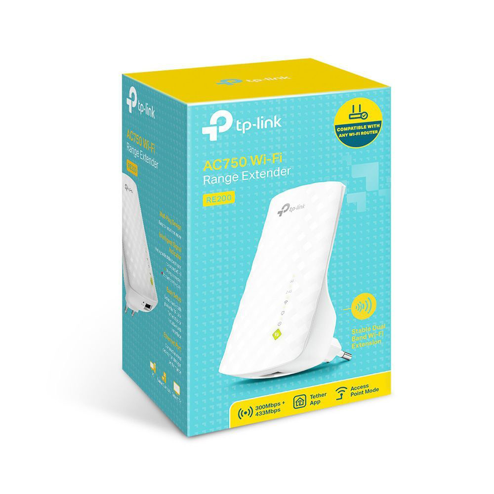 TP-LINK AC750 WIFI 5 RANGE EXTENDER RE220 WIFI (750Mbps) VER 3.0 DUAL BAND - Image 2