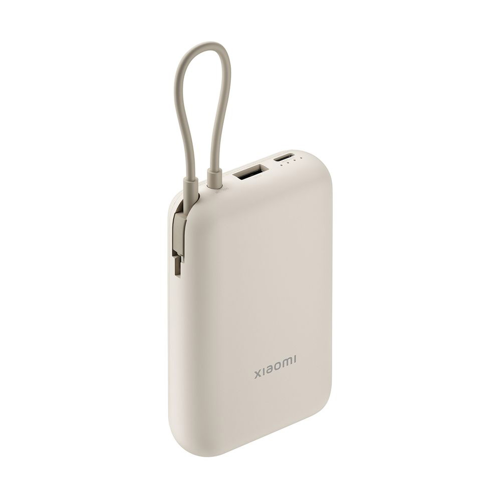 XIAOMI POWER BANK BHR9072GL 10000mAh 2 X 3.A USB-TYPE C FAST CHARGE (INTEGRATED USB-C CABLE) 22.5W BEIGE OR - Image 6