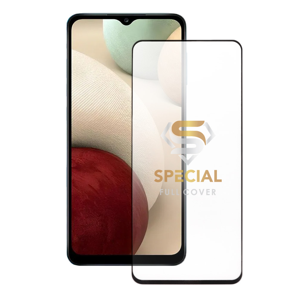 IDOL 1991 TEMPERED GLASS SAMSUNG A12 A125/A12 NACHO A127 6.5" 9H 0.25mm SPECIAL FULL COVER FULL GLUE BLACK