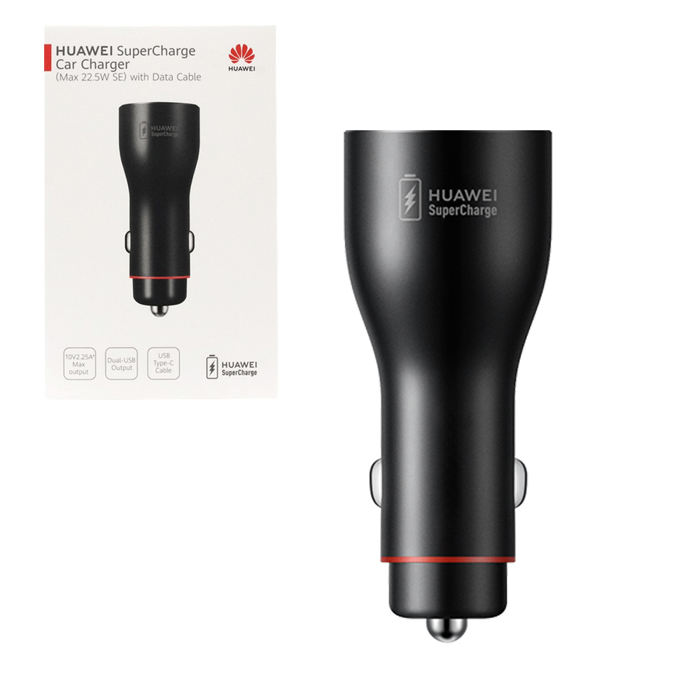 ΦΟΡΤΙΣΤΗΣ ΑΥΤΟΚΙΝΗΤΟΥ DUAL HUAWEI CP36 USB-A 5V/2A 10W+USB-A 5V/2A 9V/2A 10V/2.25A 22.5W BLACK PACKING OR