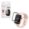 VOLTE-TEL TEMPERED GLASS APPLE WATCH 4/5/6/SE 40mm 3D CURVED ALUMINIUM 1.57" 0.30mm FULL COVER & INSTALLATION TOOL SILVER