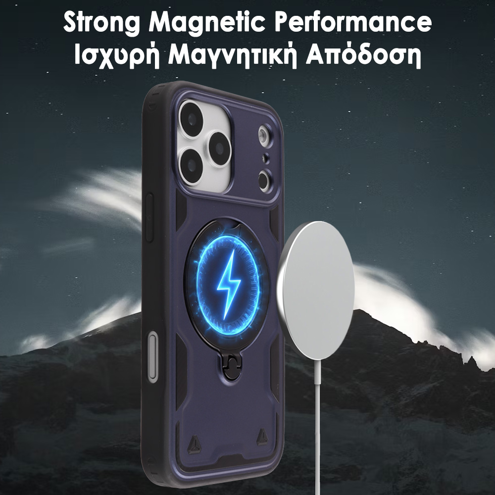 IDOL 1991 ΘΗΚΗ IPHONE 17 AIR 6.5" ARMOR TPU HYPER MAGSAFE STAND CAMERA GUARD BLACK - Image 11