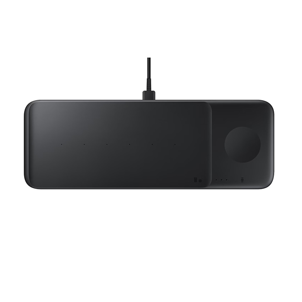 WIRELESS CHARGER TRIO SAMSUNG EP-P6300TBEGEU 3 in 1 9W FAST CHARGE BLACK PACKING OR - Image 4