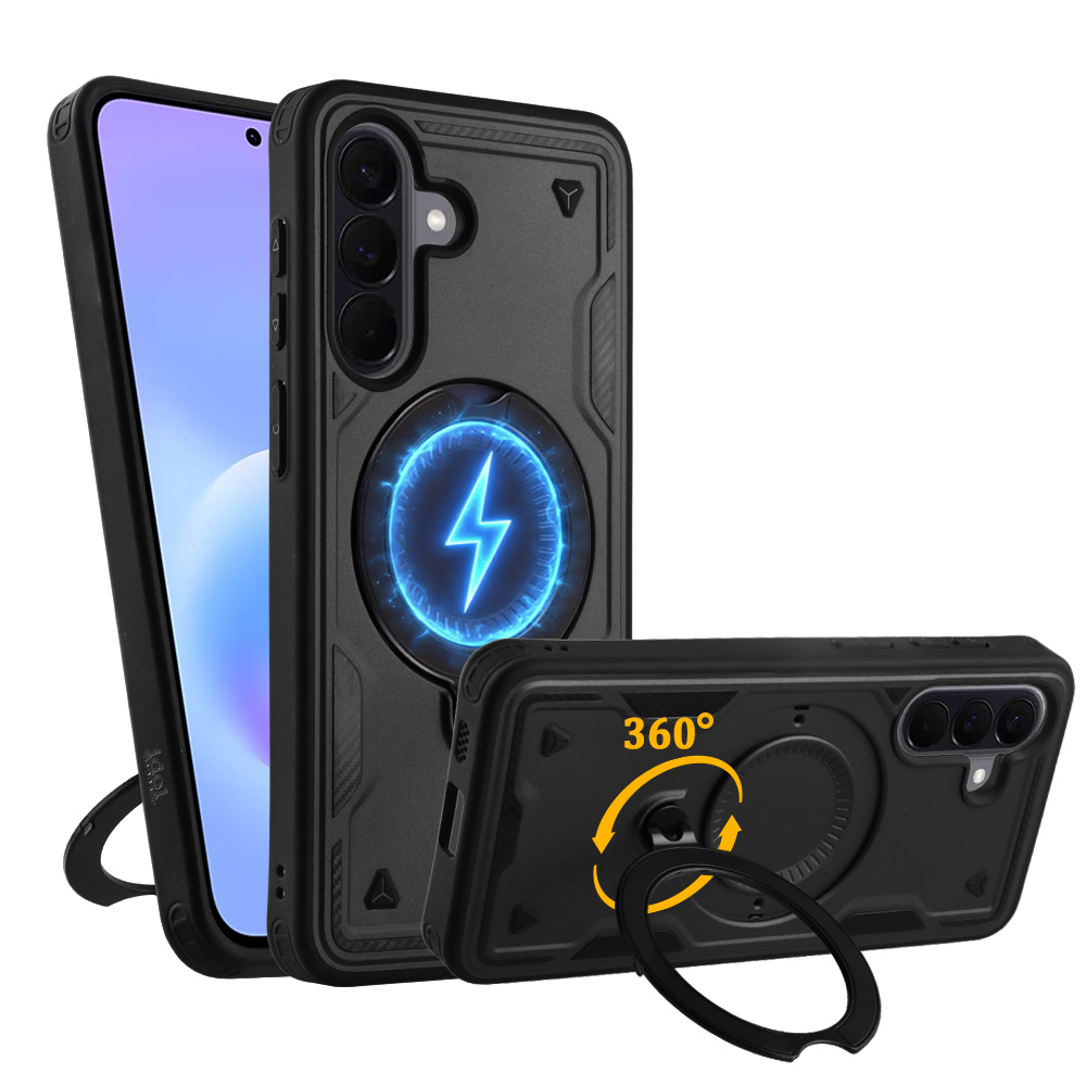 IDOL 1991 ΘΗΚΗ SAMSUNG A57 5G 6.7" ARMOR TPU HYPER MAGSAFE STAND CAMERA GUARD BLACK