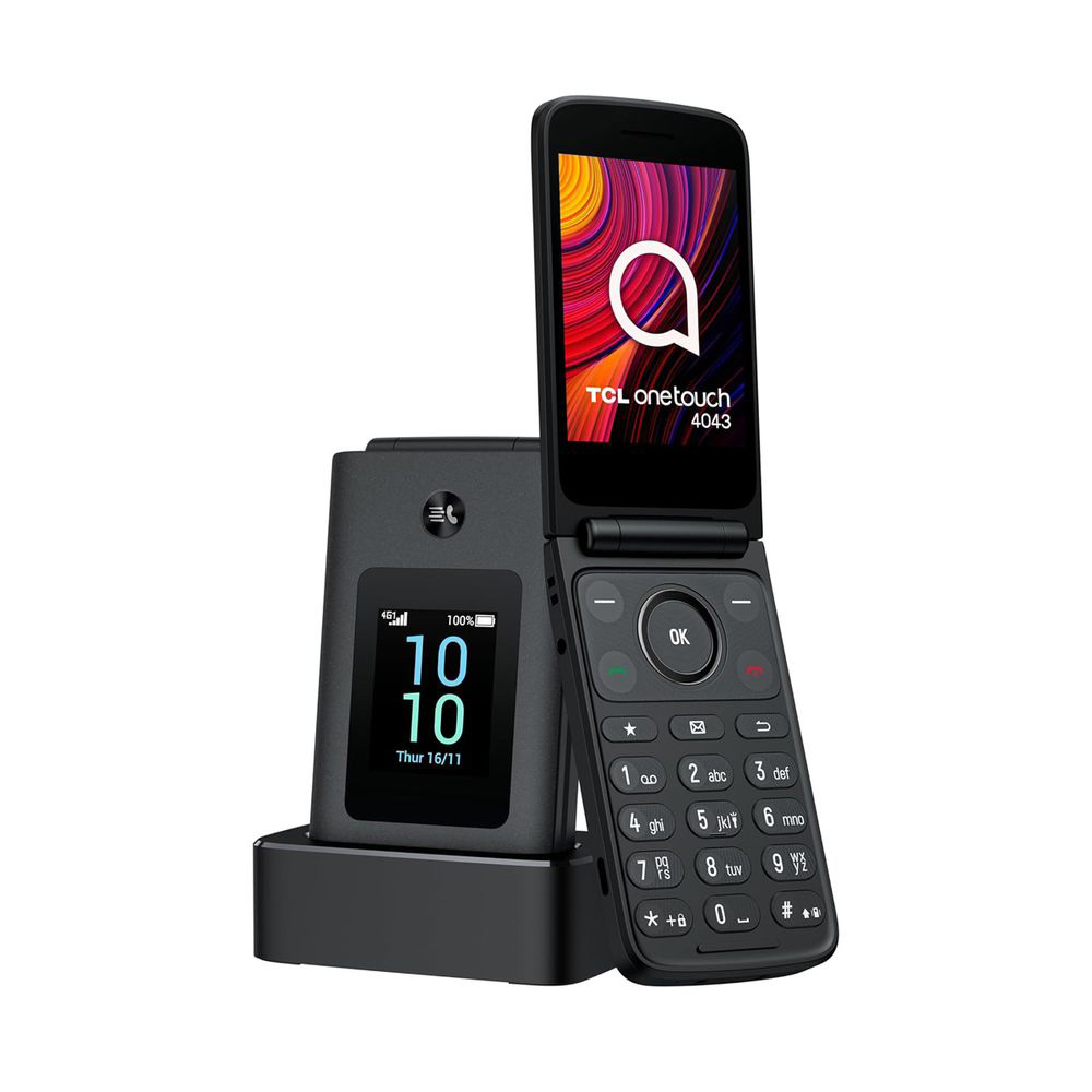 ΚΙΝΗΤΟ ΜΕ ΠΛΗΚΤΡΑ TCL T313D1 ONETOUCH 4043 4G 3.2" DUAL SIM DARK NIGHT GREY GR