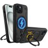 IDOL 1991 ΘΗΚΗ IPHONE 15 6.1" ARMOR TPU HYPER MAGSAFE STAND CAMERA GUARD BLACK