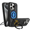 IDOL 1991 ΘΗΚΗ IPHONE 15 PRO MAX 6.7" ARMOR TPU HYPER MAGSAFE STAND CAMERA GUARD BLACK