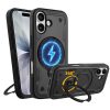 IDOL 1991 ΘΗΚΗ IPHONE 17 6.3" ARMOR TPU HYPER MAGSAFE STAND CAMERA GUARD BLACK