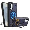 IDOL 1991 ΘΗΚΗ SAMSUNG S25 5G S931 6.2" ARMOR TPU HYPER MAGSAFE STAND CAMERA GUARD BLUE