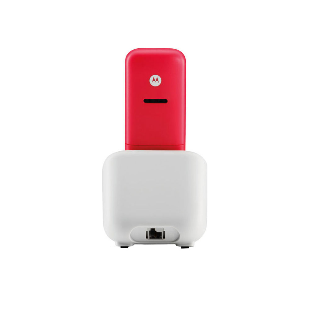 ΑΣΥΡΜΑΤΟ ΤΗΛΕΦΩΝΟ MOTOROLA T301 ΜΕ ΑΝΟΙΧΤΗ ΑΚΡΟΑΣΗ CHERRY/GREY GR - Image 2