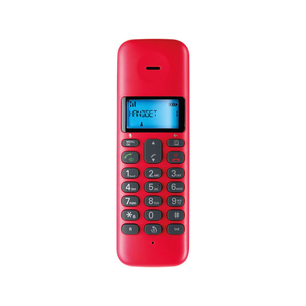 ΑΣΥΡΜΑΤΟ ΤΗΛΕΦΩΝΟ MOTOROLA T301 ΜΕ ΑΝΟΙΧΤΗ ΑΚΡΟΑΣΗ CHERRY/GREY GR - Image 4