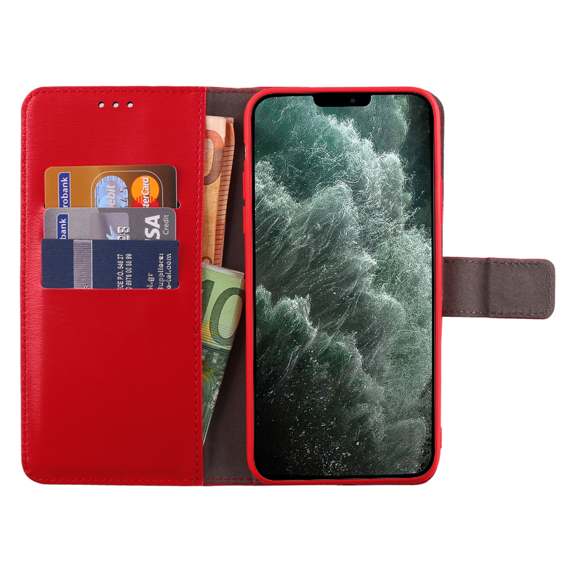 VOLTE-TEL ALLURE ΘΗΚΗ IPHONE 12 MINI 5.4in MAGNET BOOK STAND CLIP RED - Image 3