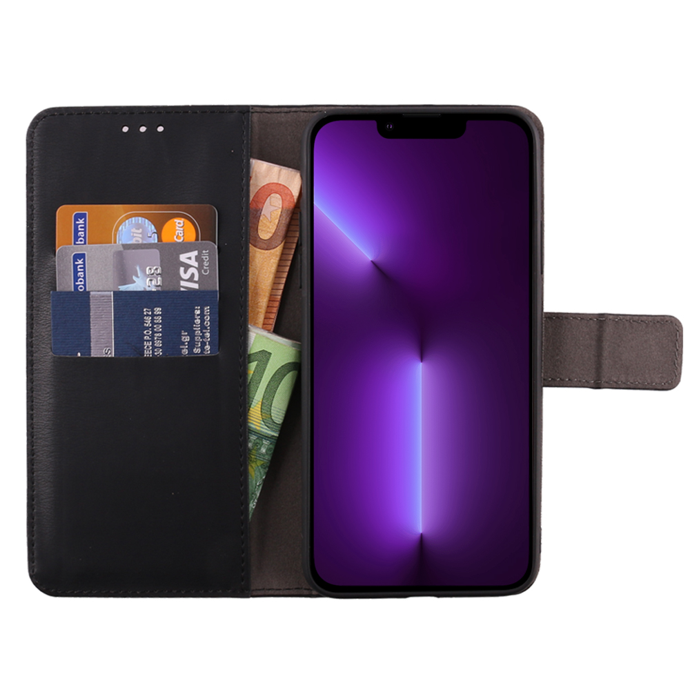 VOLTE-TEL ALLURE ΘΗΚΗ IPHONE 13 PRO MAX 6.7in MAGNET BOOK STAND CLIP BLACK - Image 4