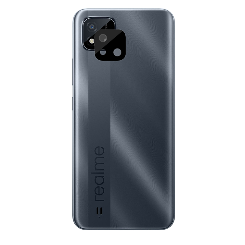 VOLTE-TEL CAMERA GLASS REALME C11 2021 6.52in 9H 0.25mm 3D CURVED BLACK - Image 2