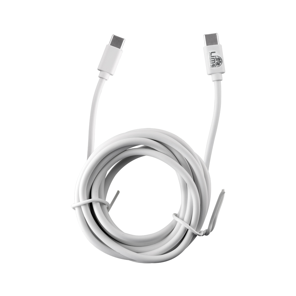 LIME USB-C TYPE C TO USB-C TYPE C 4.0A ΦΟΡΤΙΣΗΣ-DATA 2m LCC02 68W WHITE - Image 2