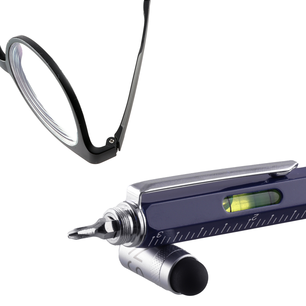 NSP ΣΤΥΛΟ 7 IN 1 METALLIC MULTI-TOOL PEN BLUE - Image 9