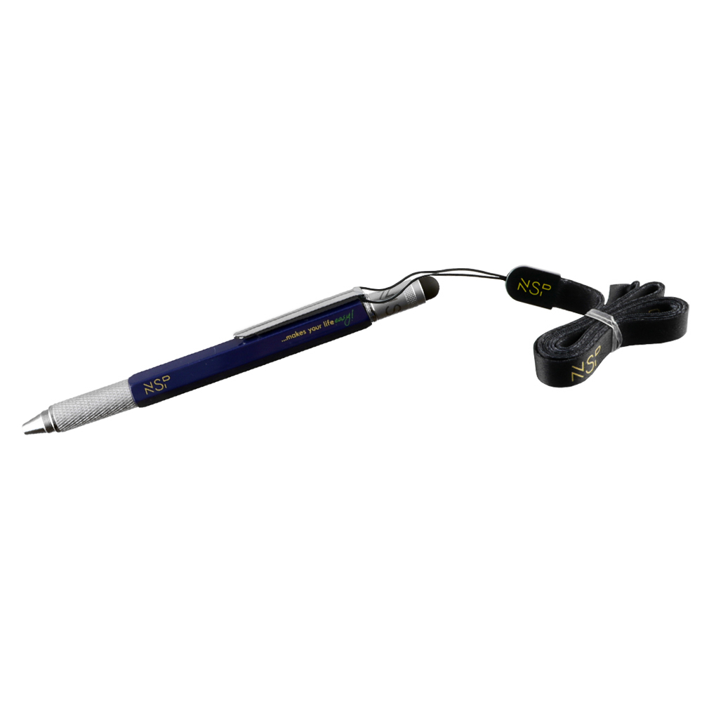 NSP STAND WITH 30 PCS NSP ΣΤΥΛΟ 7 IN 1 METALLIC MULTI-TOOL PEN BLACK/BLUE/RED - Image 16