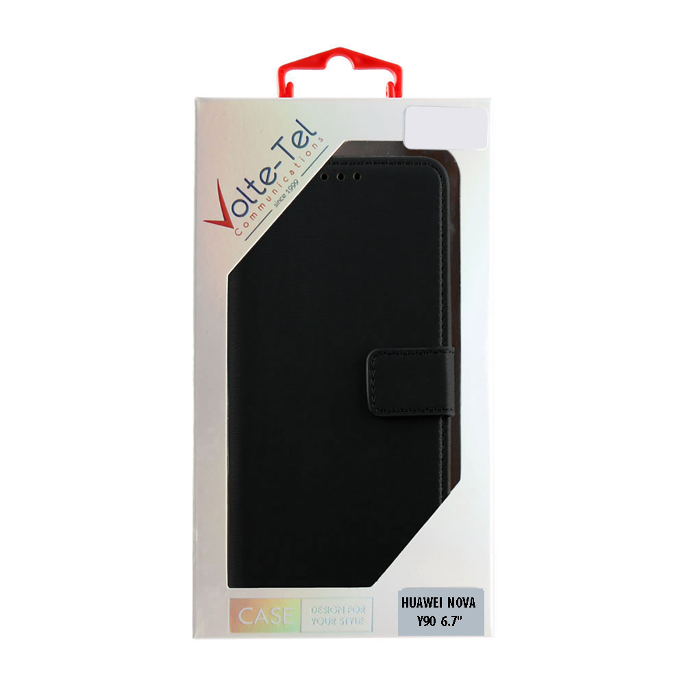 VOLTE-TEL ALLURE ΘΗΚΗ HUAWEI NOVA Y90 6.7in MAGNET BOOK STAND CLIP BLACK - Image 6