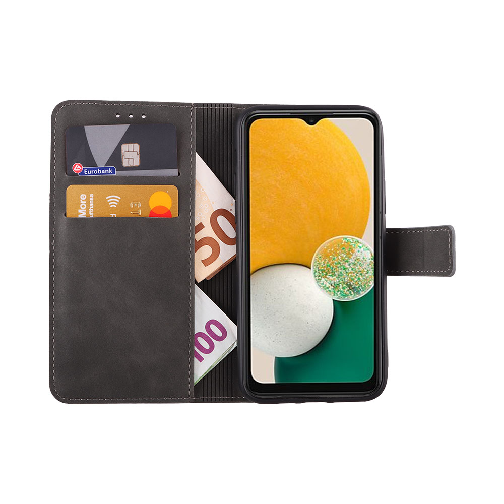 LIME ESSENTIAL ΘΗΚΗ SAMSUNG A04s A047/A13 5G A136U 6.5in MAGNET BOOK STAND CLIP GREY - Image 2