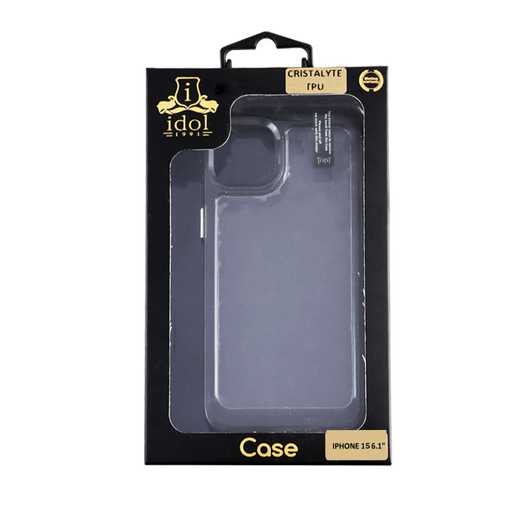 IDOL 1991 CRISTALYTE TPU ΘΗΚΗ IPHONE 15 6.1in CAMERA GUARD ΔΙΑΦΑΝΗ ΓΚΡΙ - Image 9