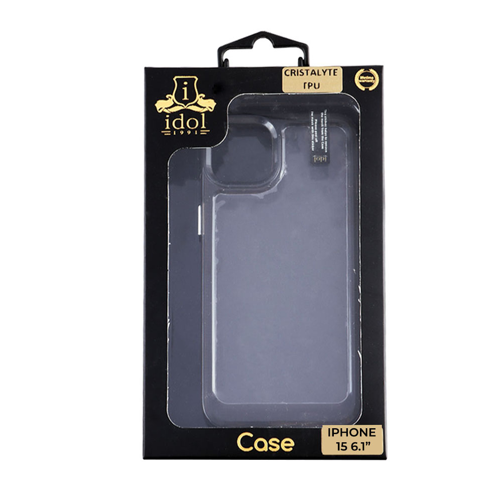 IDOL 1991 CRISTALYTE TPU ΘΗΚΗ IPHONE 15 PRO 6.1in CAMERA GUARD ΔΙΑΦΑΝΗ ΓΚΡΙ - Image 9