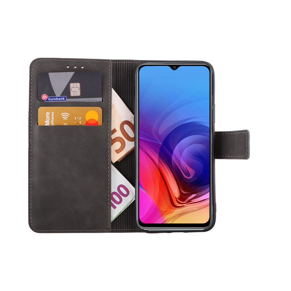 LIME ESSENTIAL ΘΗΚΗ SAMSUNG A15 4G A155/A15 5G A156 6.4in MAGNET BOOK STAND CLIP GREY - Image 2